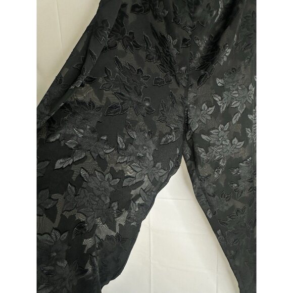 Vintage Gold Label Victoria's Secret Elastic Waist Lounge Pants Black Women’s Xl - Picture 4 of 14